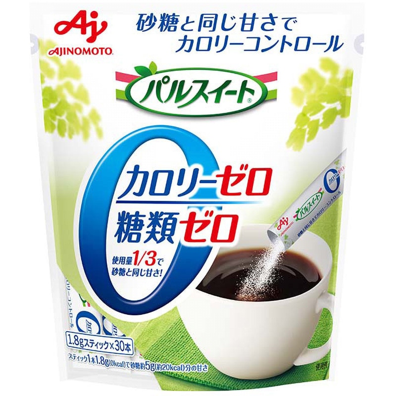 パルスイートカロリーゼロ30本入袋 1ケース(54g×10個) 味の素 【通販モノタロウ】