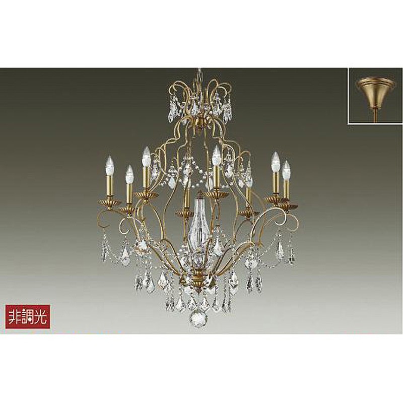 ダイコー シャンデリア ゴールド LED(電球色) DCH-41258Y ダイコー シャンデリア ゴールド LED(電球色) DCH-41258Y