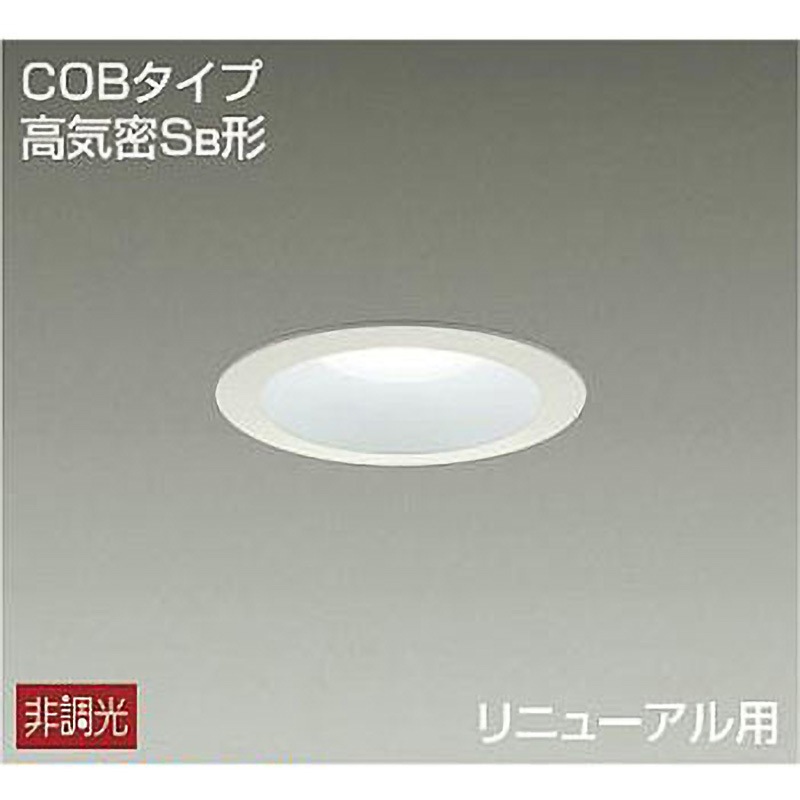 DDL-5341WW ダウンライト/非調光丸タイプSB形/白熱灯100W相当/Φ100 昼