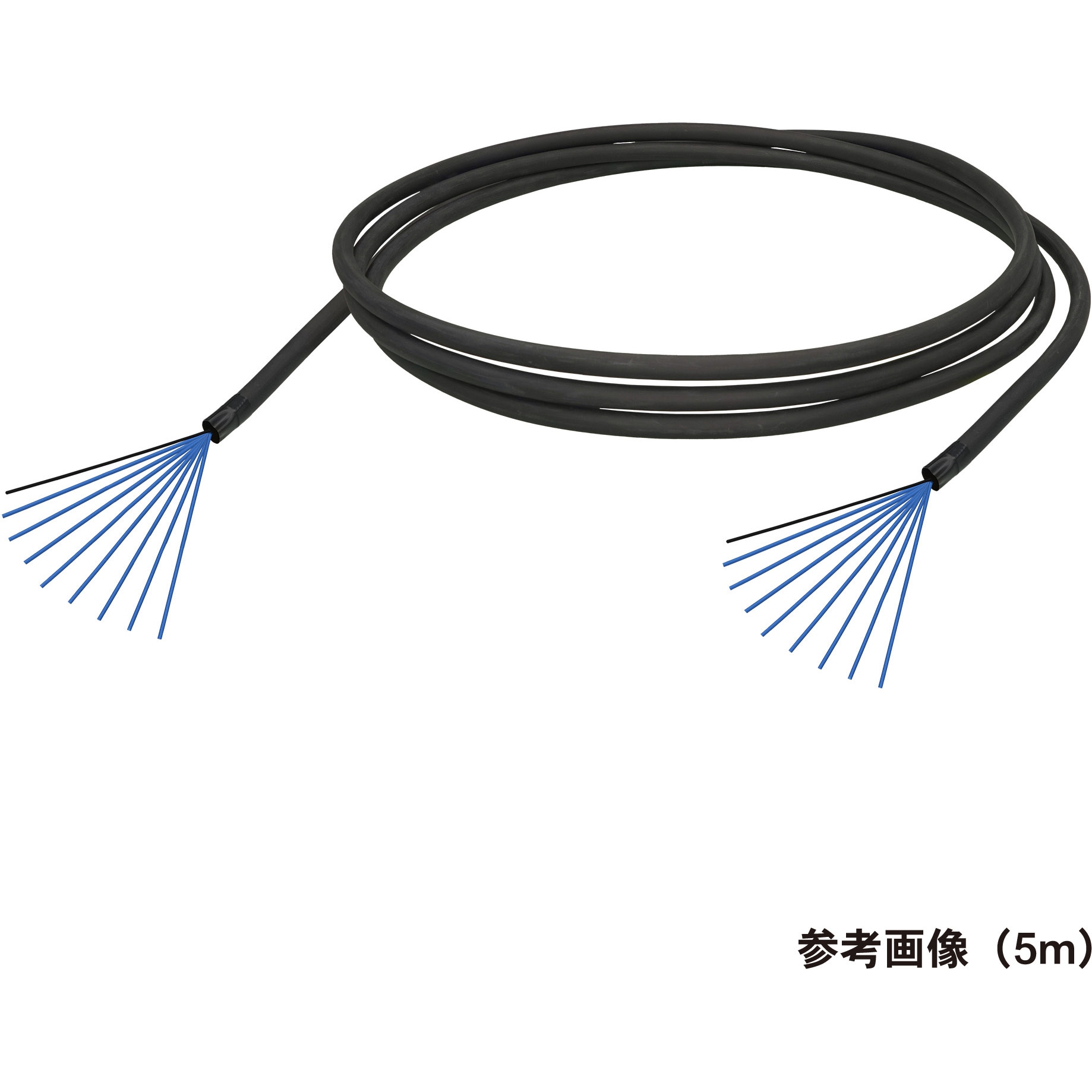 光ファイバーケーブル (マルチモード/両端コネクタなし/屋外用(補強