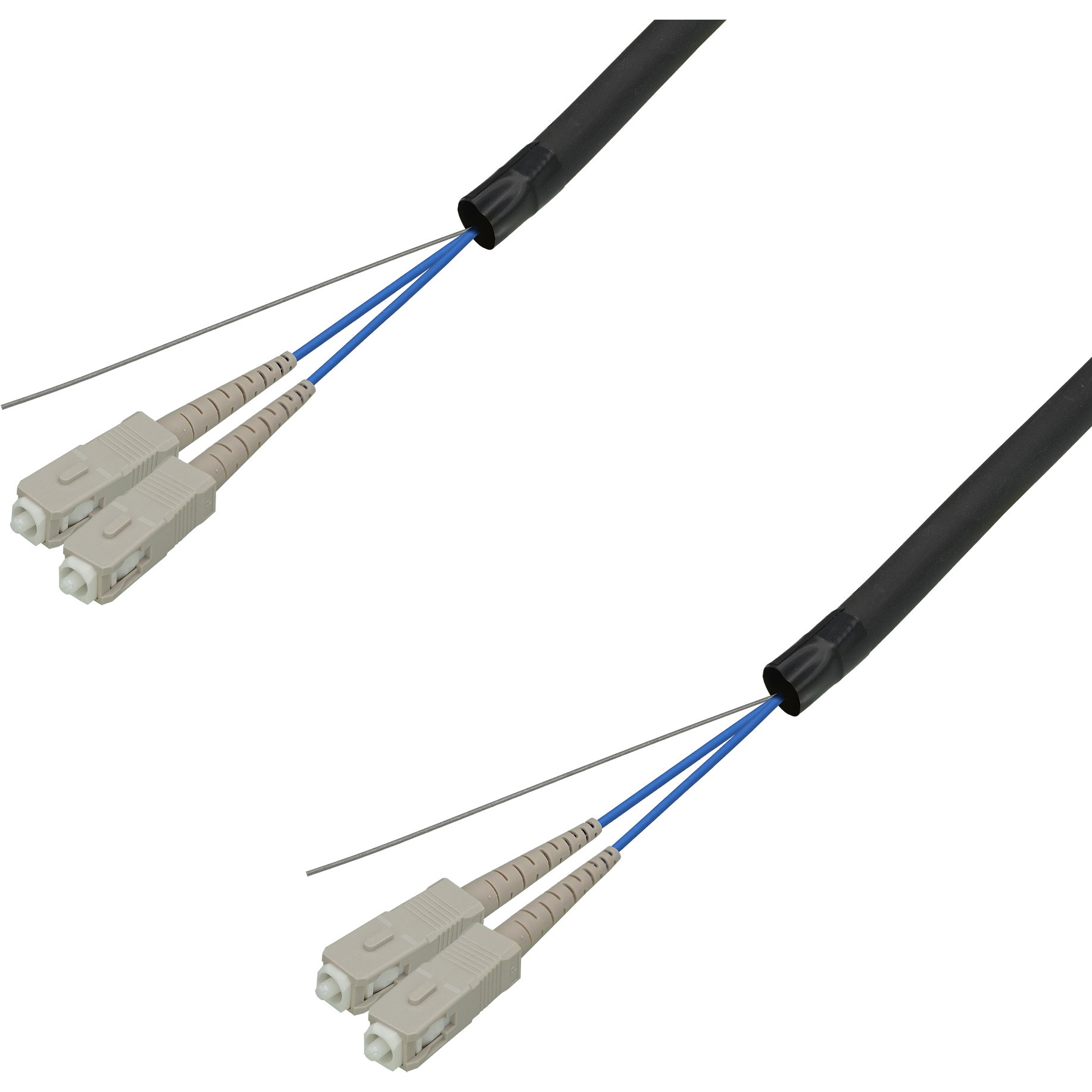 DFC-MMSCSC-FDL21(5M) 光ファイバーケーブル (マルチモード/SC-SC/屋外用(補強)LAPシース/2芯) ダイヤトレンド 補強タイプ SCコネクタ-SCコネクタ 5m