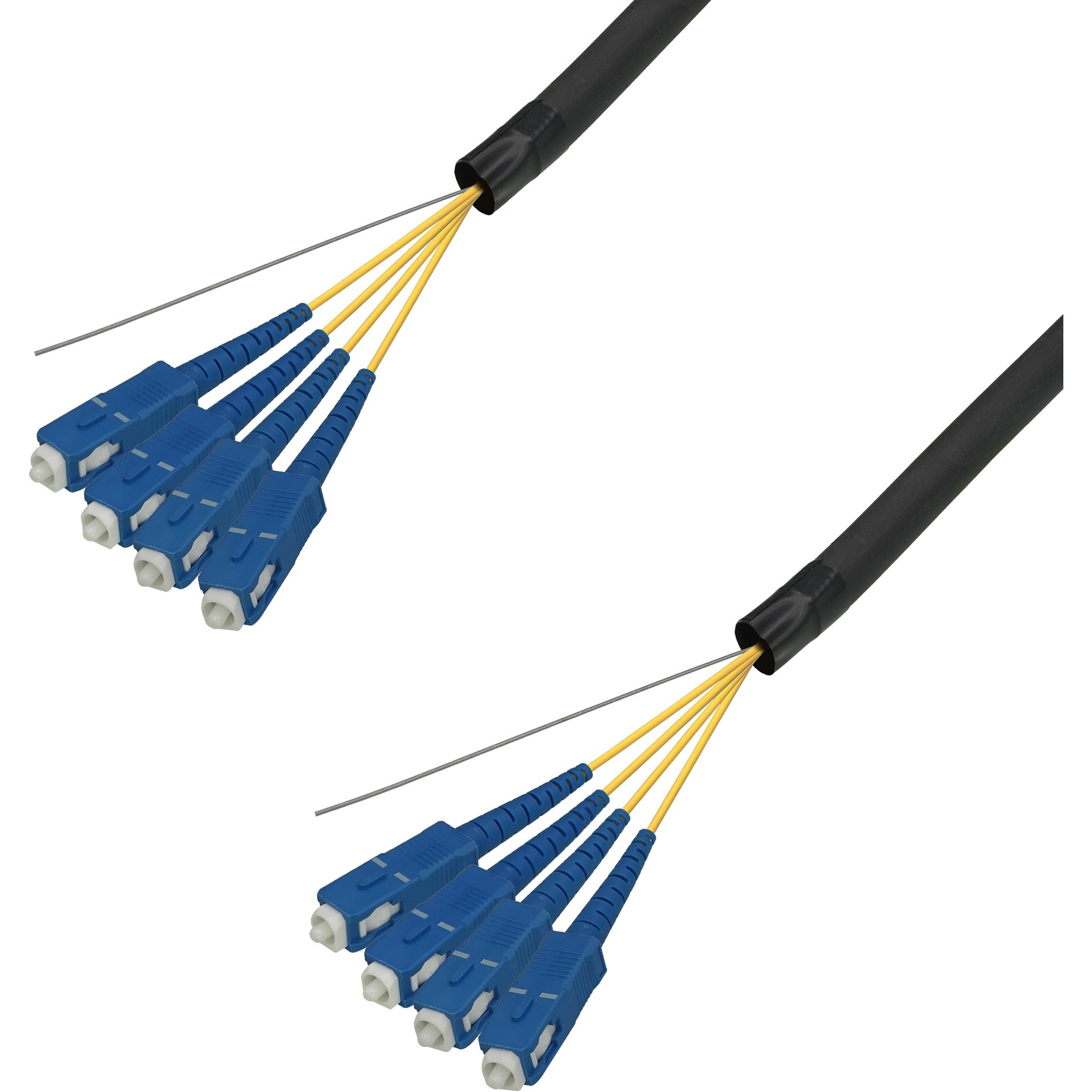 DFC-SMSCSC-FDL41(30M) 光ファイバーケーブル (シングルモード/SC-SC/屋外用(補強)LAPシース/4芯) ダイヤトレンド 補強タイプ SCコネクタ-SCコネクタ 30m