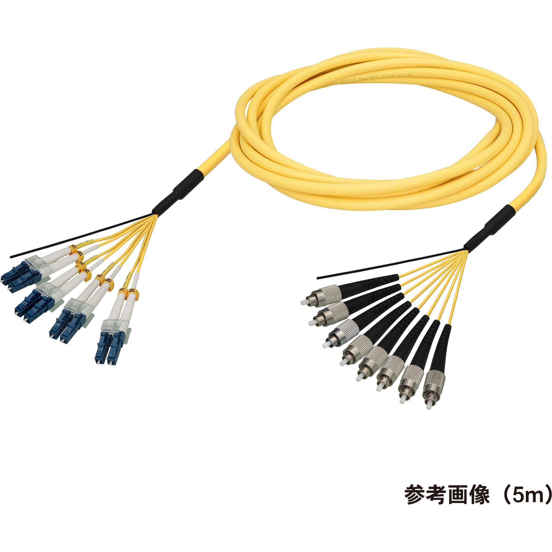 DFC-SMDLCFC-RMT81(10M) 光ファイバーケーブル (シングルモード/LC-FC