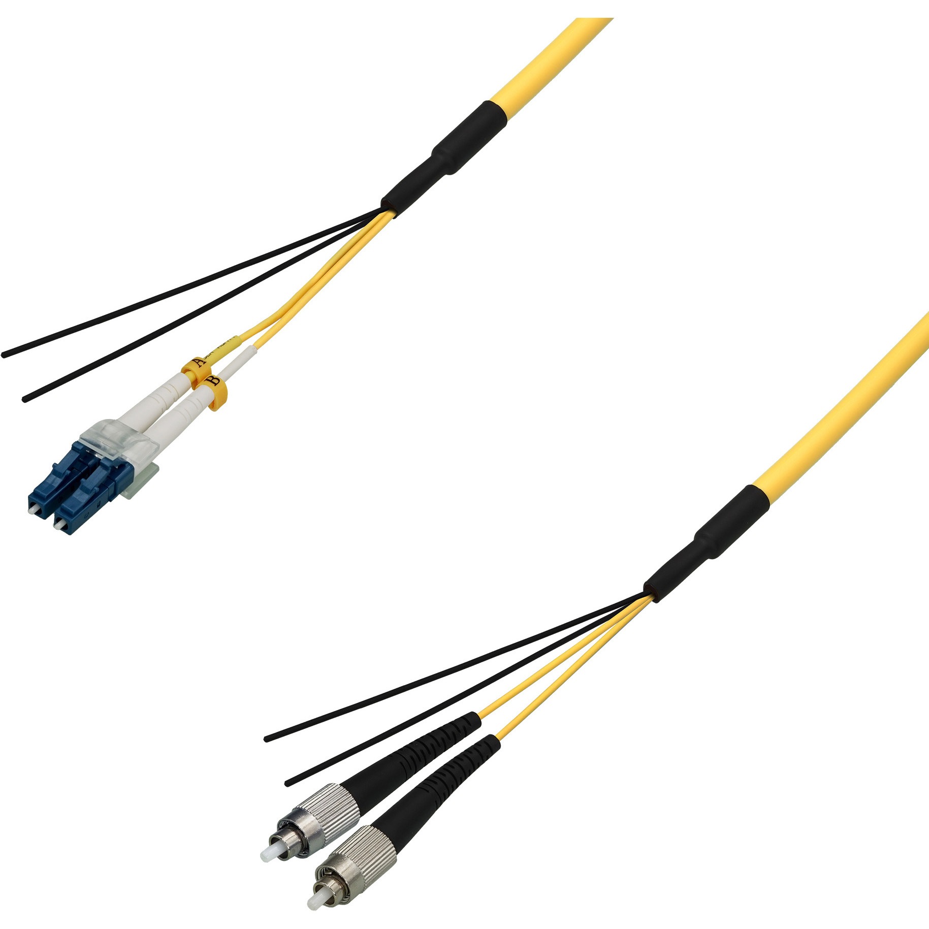 DFC-SMDLCFC-RMT21(50M) 光ファイバーケーブル (シングルモード/LC-FC/屋内用(補強)/2芯) ダイヤトレンド 補強タイプ LCコネクタ-FCコネクタ 50m