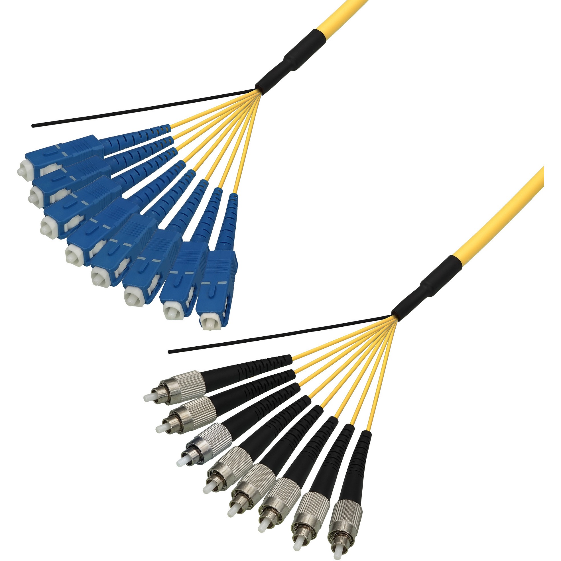 DFC-SMSCFC-RMT81(10M) 光ファイバーケーブル (シングルモード/SC-FC/屋内用(補強)/8芯) ダイヤトレンド 補強タイプ SCコネクタ-FCコネクタ 10m