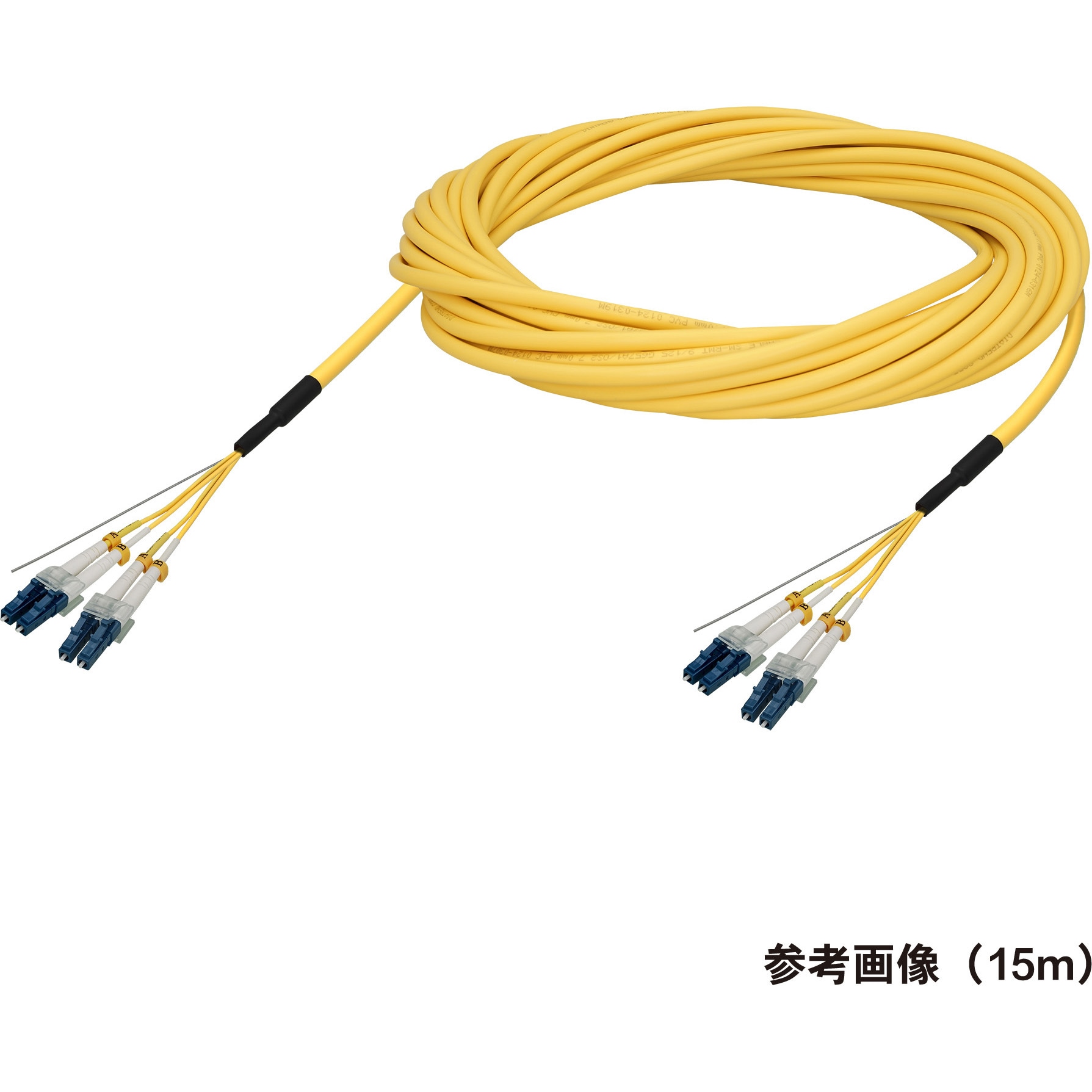 アーマード光ケーブル 150m - LC/LC コネクタ OM3 光ファイバー Amazon