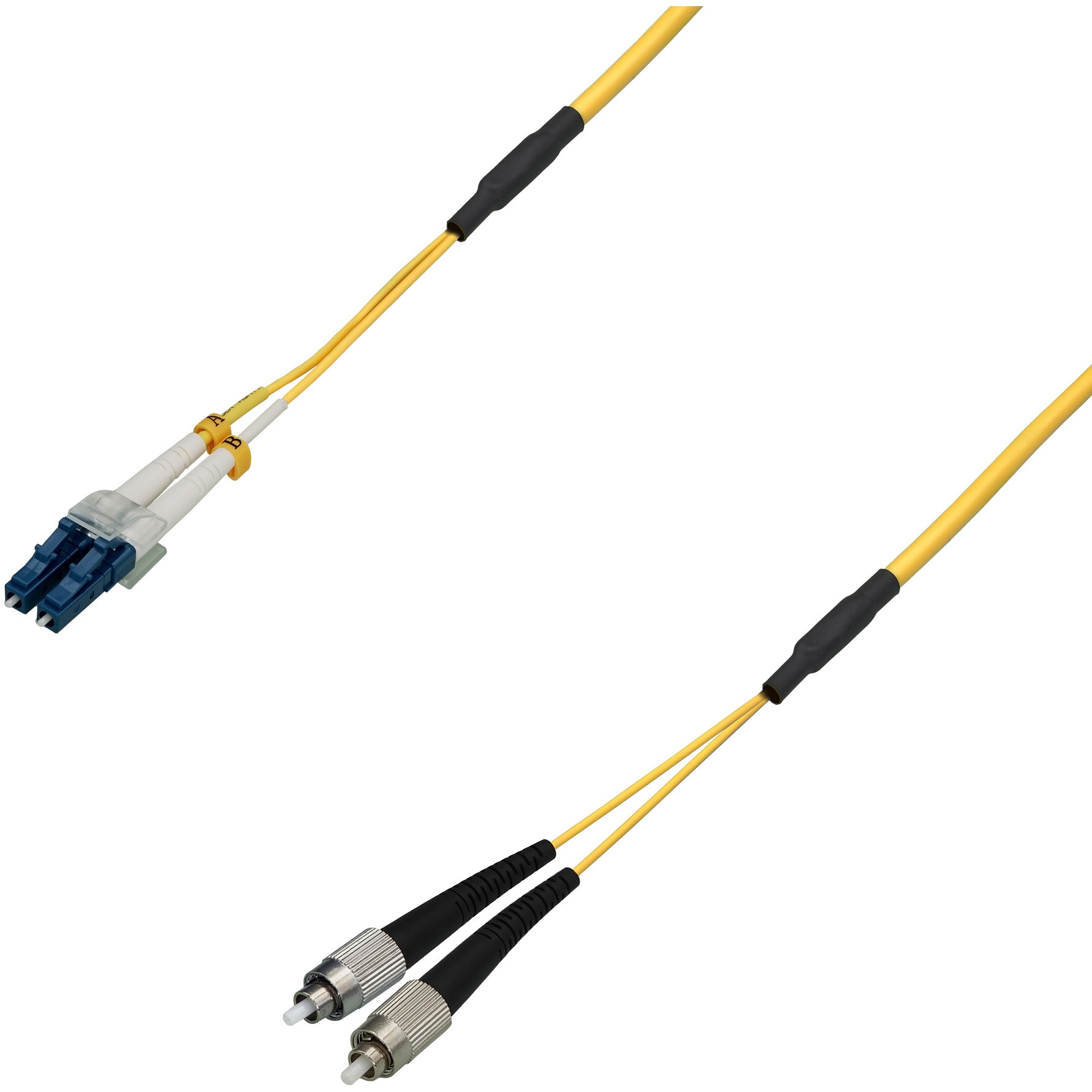 DFC-SMDLCFC-RMV21(5M) 光ファイバーケーブル (シングルモード/LC-FC/屋内用 可動/2芯) ダイヤトレンド 可動タイプ LCコネクタ-FCコネクタ 5m