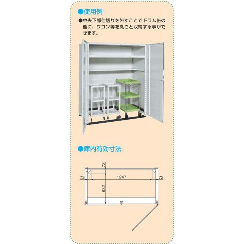 STH-1575DMW ドラム収納保管庫 サカエ ホワイト色 【通販モノタロウ】