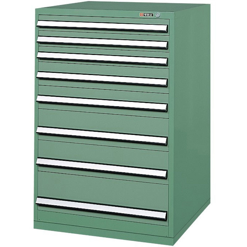 KC-1104 重量工具キャビネット サカエ グリーン 外寸法750×720×1140mm