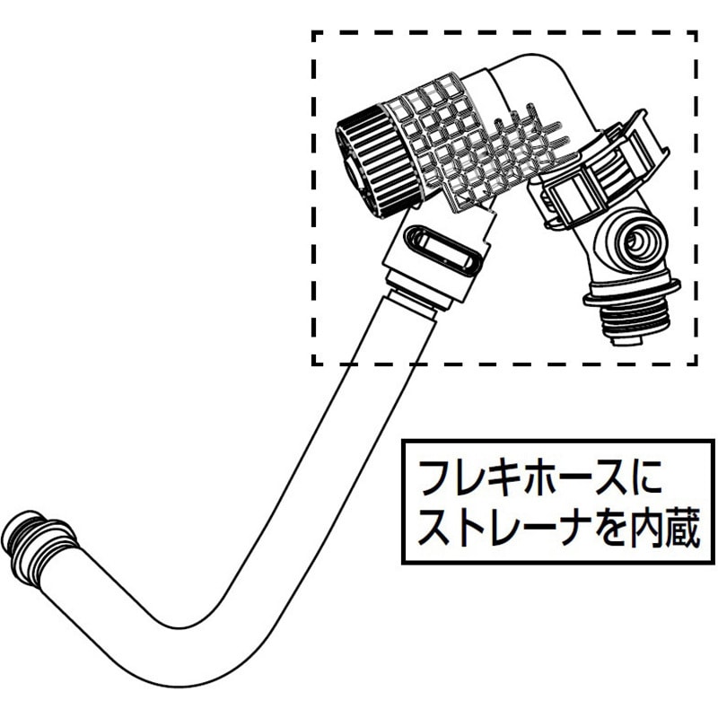 322-1151A-41 サティスSタイプ用給水ホース 1個 INAX(LIXIL) 【通販モノタロウ】