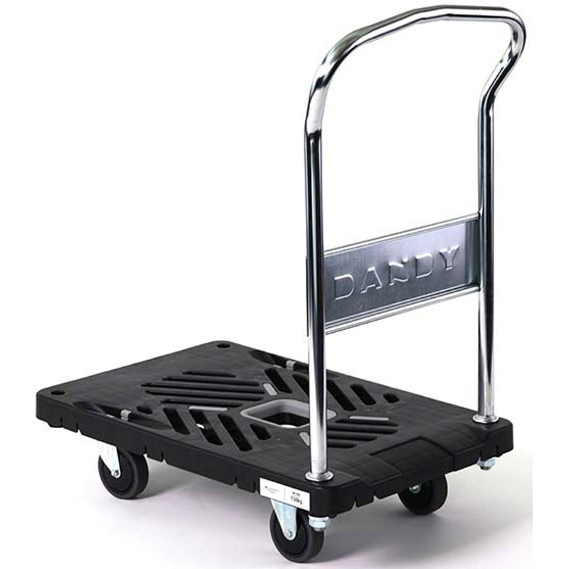 UXL-LS ダンデイ Xシリーズ タイプXL (固定ハンドル) 花岡車輌 荷重150kg グレーゴム車輪 樹脂製 荷台寸法465×740mm  UXL-LS