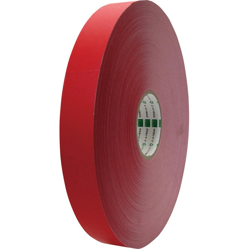 224WC38500R クラフトテープ”NO224WC環境思いカラー長尺” オカモト 赤色 幅38mm長さ500m 1箱(6巻)