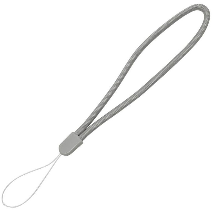 P13055 ハンドストラップ シンプル丸紐タイプ ZATTA グレー色 長