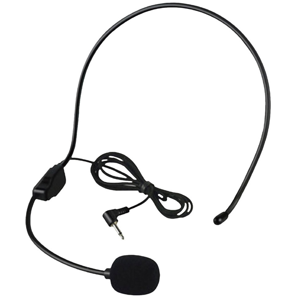 P13033 ハンズフリーマイク 有線タイプ ZATTA ブラック色