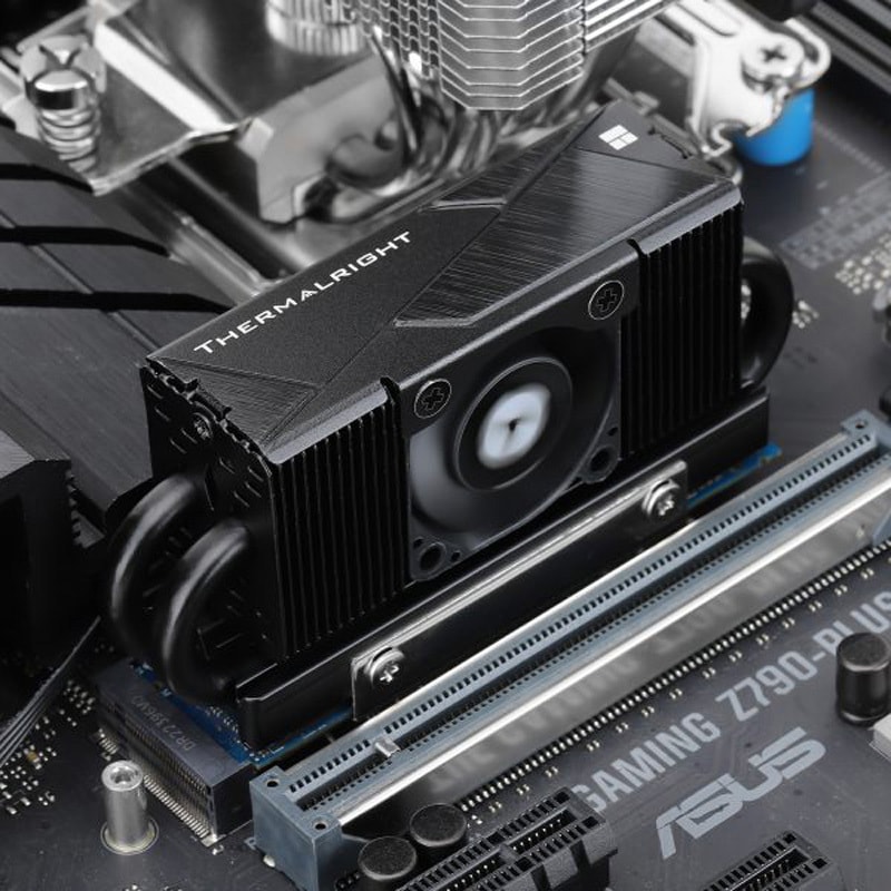 ピクミン HR-10 2280 PRO BLACK SSDヒートシンク Thermalright PWM 4ピン