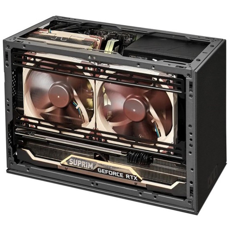 SSU-MESH-D-GY Mini-ITXケース サニーサイドアップ グレー色 SSU