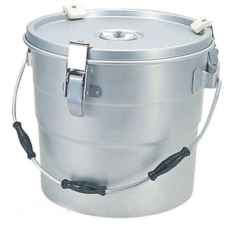 目盛付き二重食缶14L　クリップ付き 目盛付き二重食缶14L クリップ付き