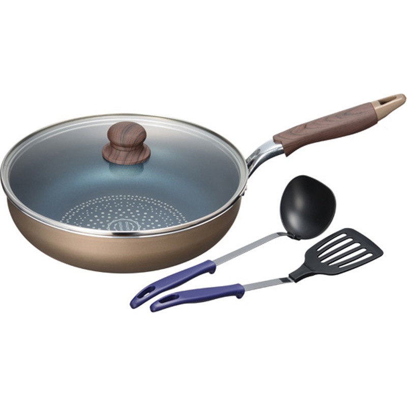 MB-2394 ブラナーノⅡ IH対応ガラス蓋付いため鍋28cm ツール付 1個 和平フレイズ 【通販モノタロウ】