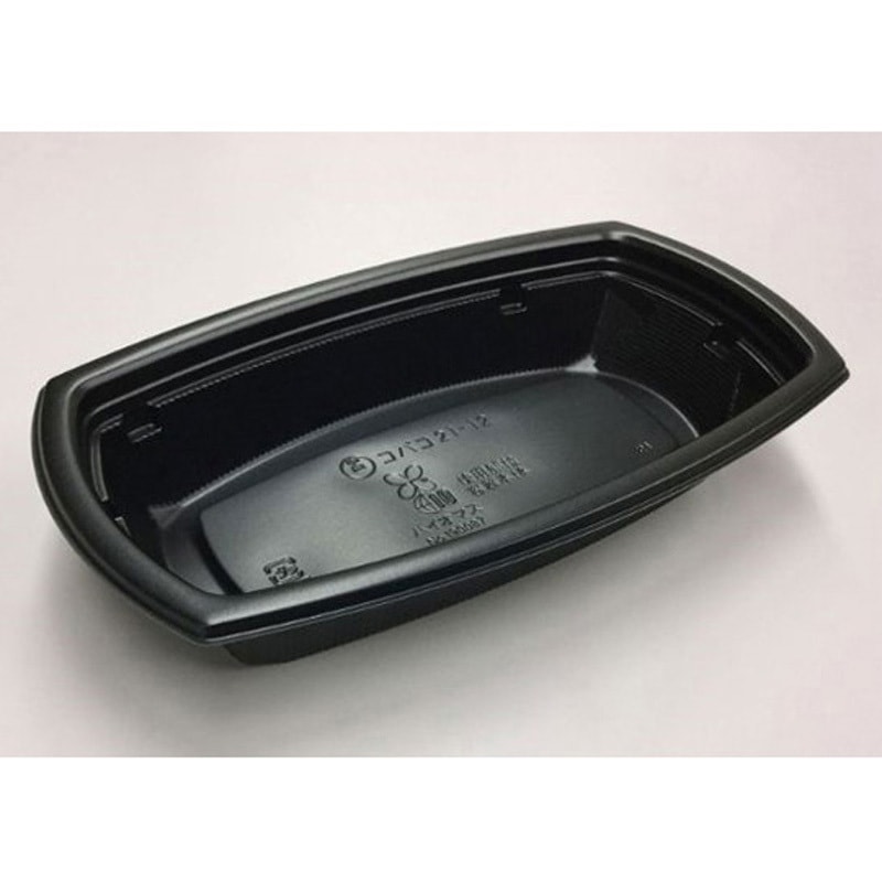 8573 弁当容器 BCTコバコ BK 本体 1ケース(600枚) 中央化学 【通販モノタロウ】