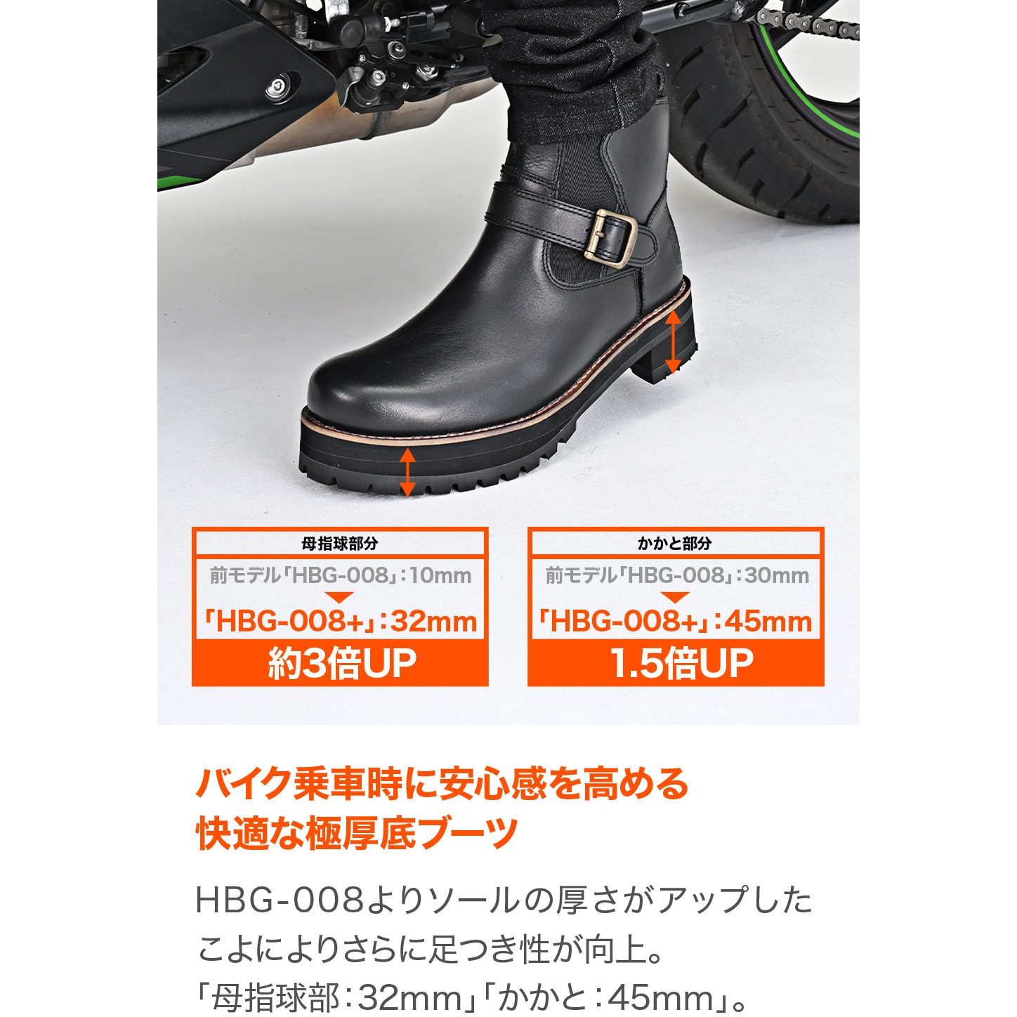 62939 HBS-008+サイドゴアブーツ DAYTONA(デイトナ) サイズ24.5cm