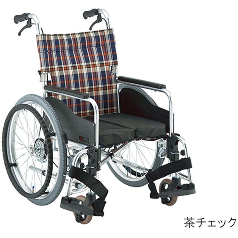 AR-511BT380S-1 自動ブレーキ装置付車いす アルミ製自走式 AR-511BT