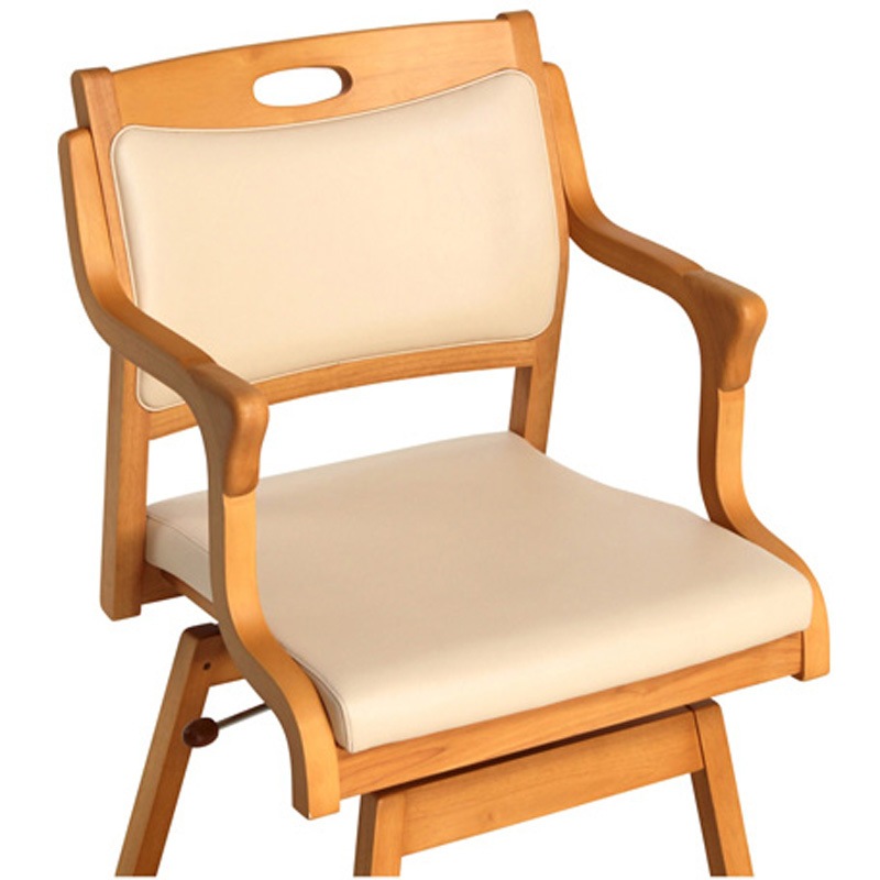 Care-111-RAC AL-IV 回転チェア 半ひじ・グリップ付 Care-111-RAC