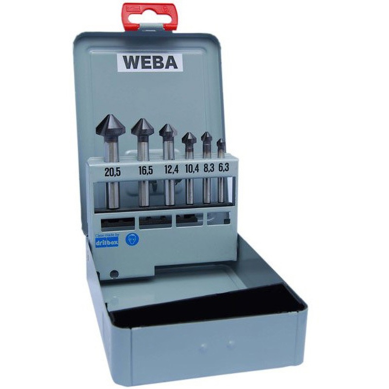 NO.3 HSSカウンターシンク No.3 90°3枚刃 6本組セット 1セット(6本) WEBA 【通販モノタロウ】