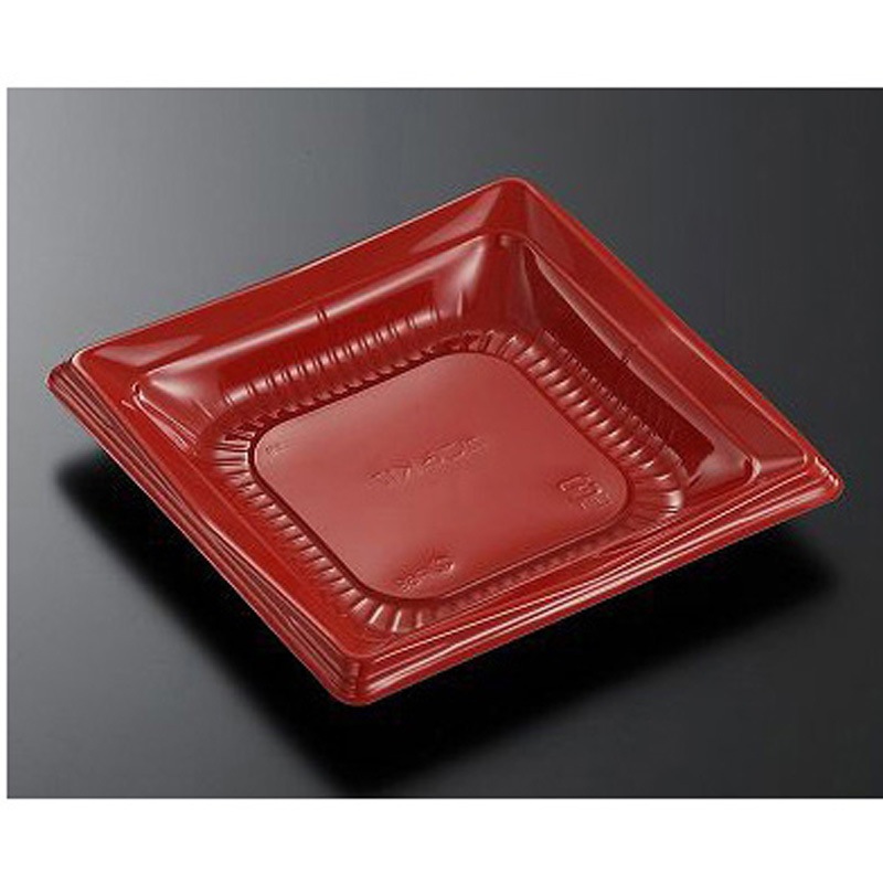 11197 丼・重容器 CTかこみ 朱-BK 本体 1ケース(1200枚) 中央化学 【通販モノタロウ】