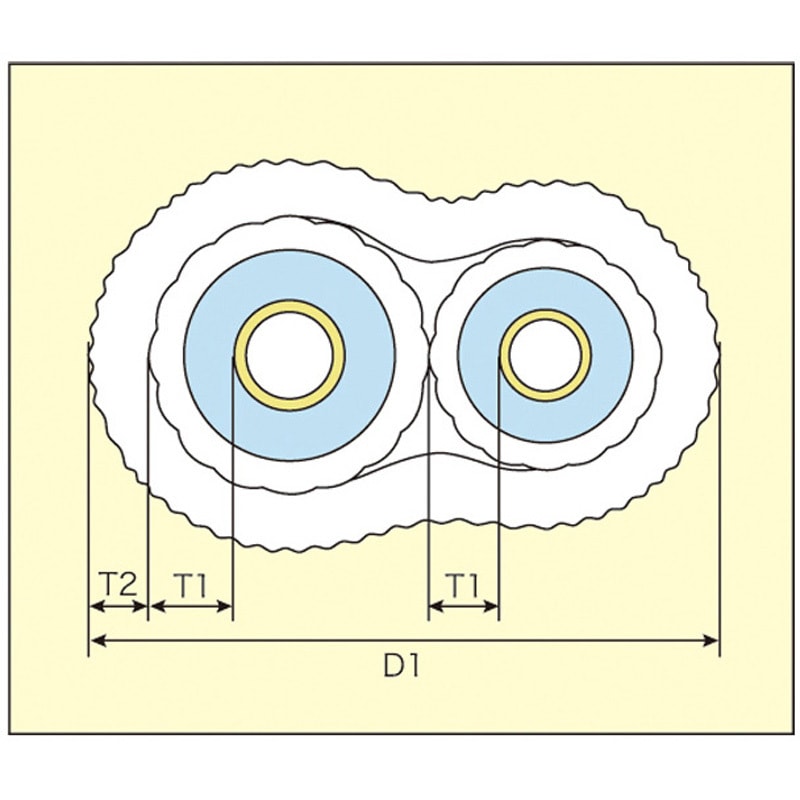 MW-P2320 高断熱ペアコイル メック 長さ20m MW-P2320 - 【通販モノタロウ】