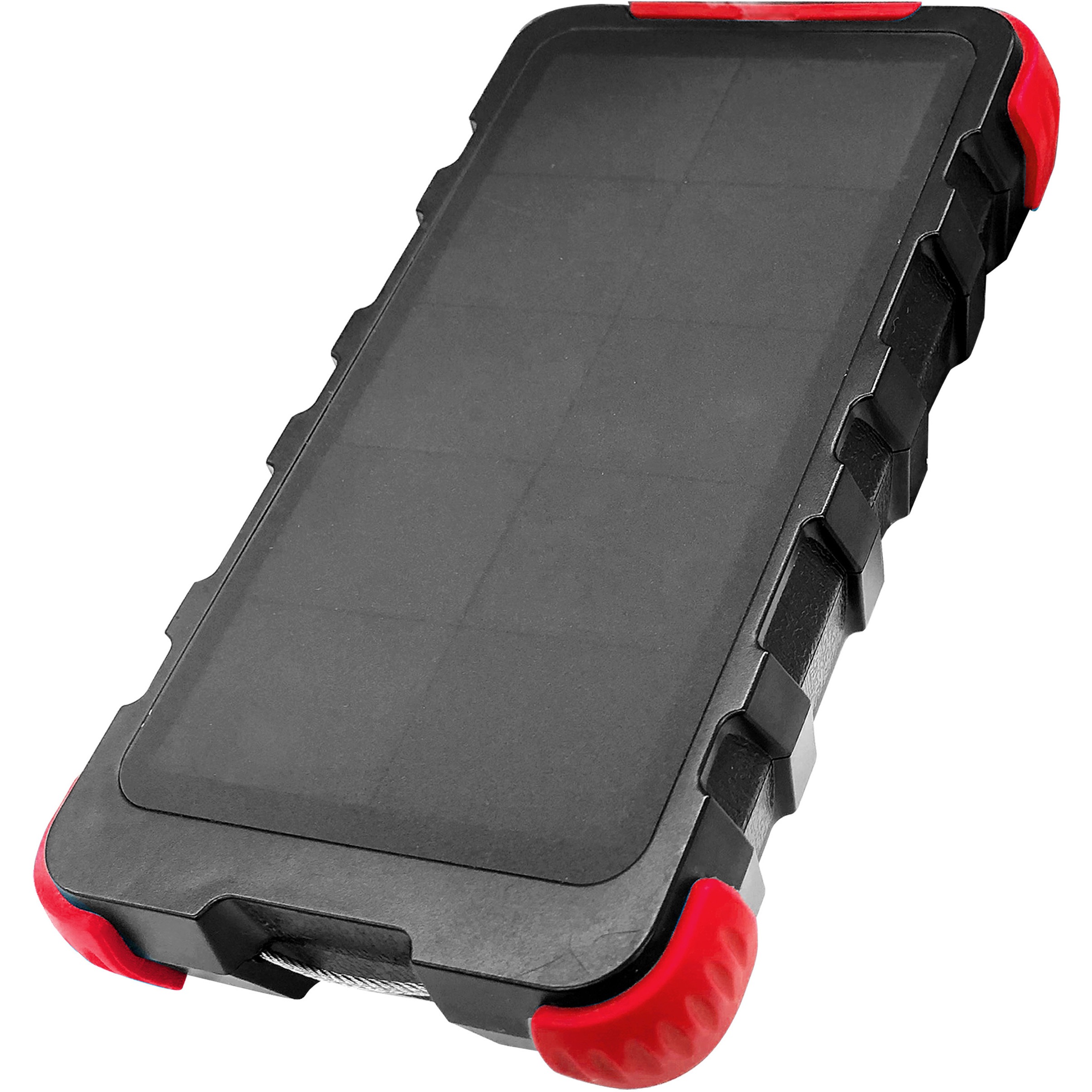 ソーラーモバイルバッテリー 000mah Led照明付き レッド 1個 Orihime Tv