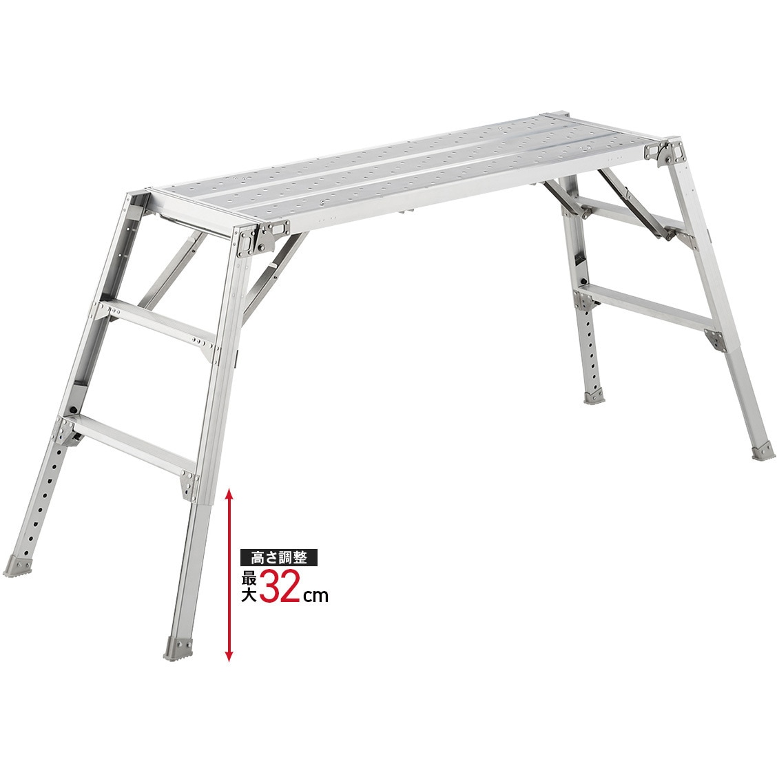 DUK-1116 可搬式作業台 デューク DUK 長谷川工業 天板高さ0.73～1.05m