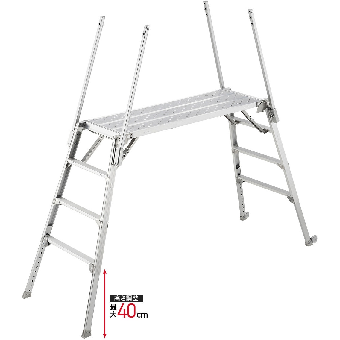 DUK-1516T 可搬式作業台 デューク DUK 長谷川工業 天板高さ1.04～1.44m