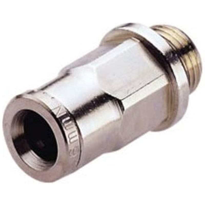 102251238 空圧ストレートねじ付きアダプタ コネクタA：G 3/8 オス コネクタB：プッシュイン12 mm チューブねじ込み 1袋 5個入 1袋(5個) NORGREN 【通販モノタロウ】