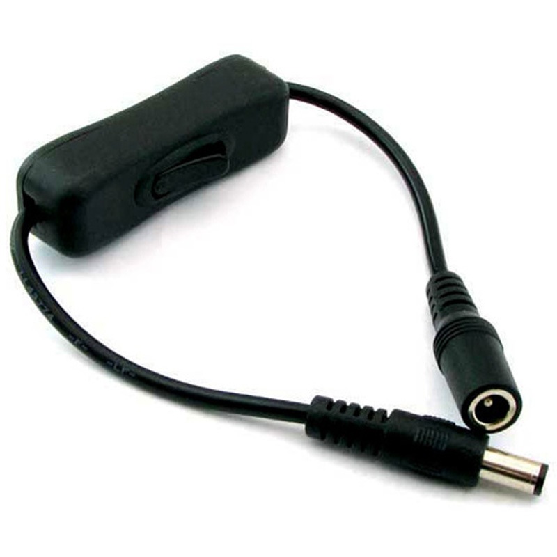 アコースチューンHS1670SS ノブナガ　ケーブル　TYPE-C切り替え付き CHU-21 中間スイッチ付きDC中継ケーブル 2.1Φ 1個 アズワン