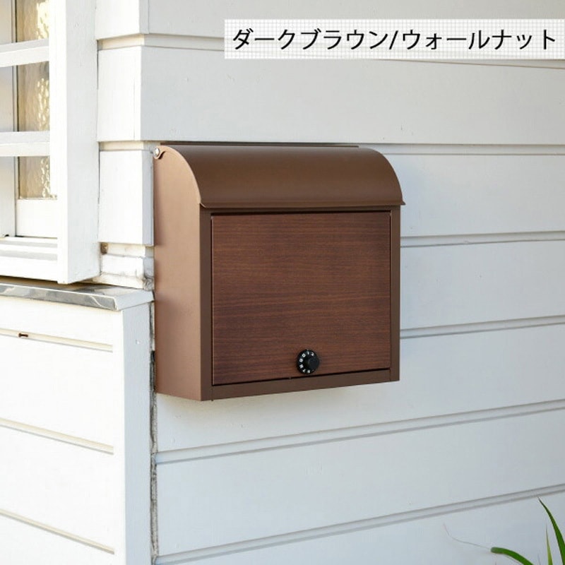 ほの様　確認用 WP1603D(SL/WWD) 壁付け 郵便ポスト YAMAZEN(山善) 上入れ前出し