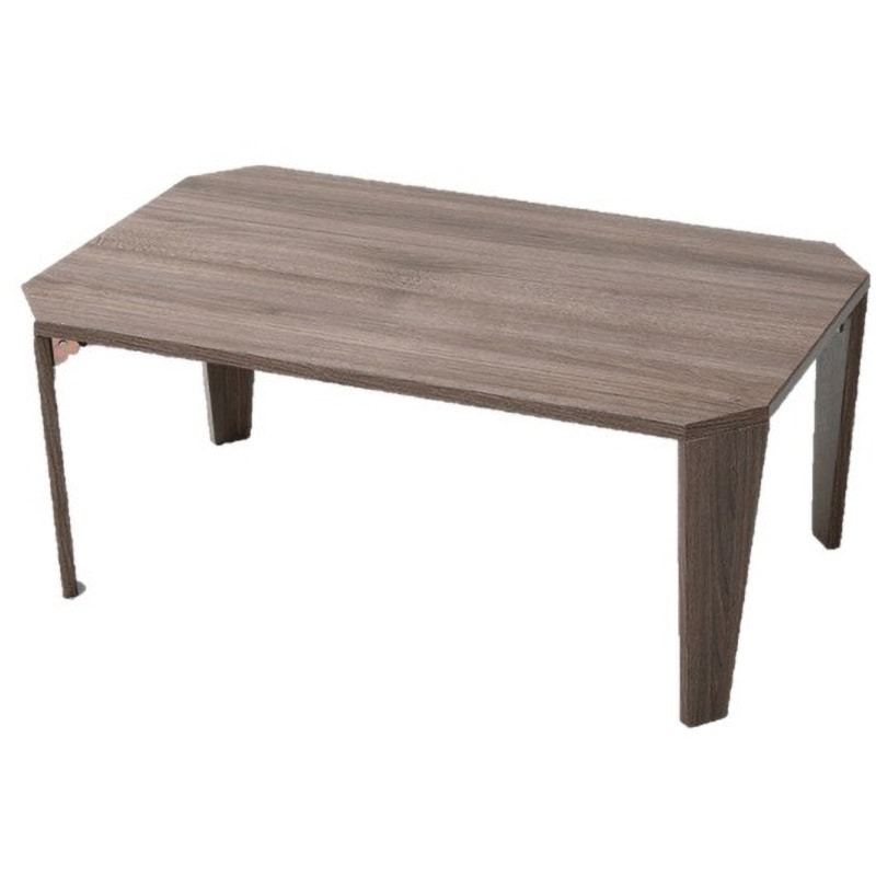 MTWL-7550(WBR) 折りたたみローテーブル YAMAZEN(山善) 幅750mm奥行