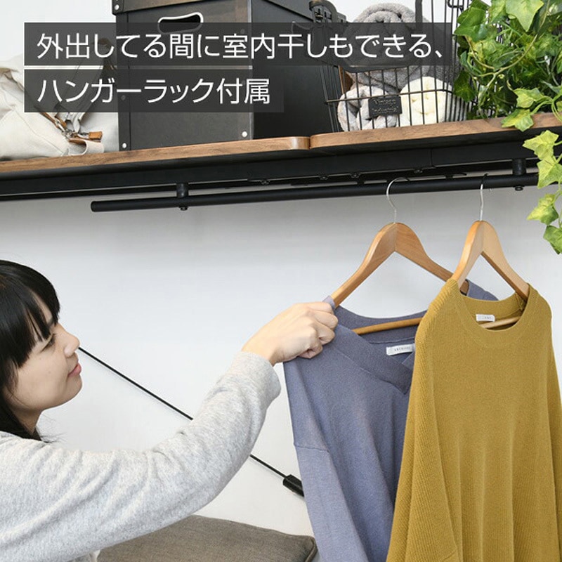 BGB-98219(BK) 宮付き ベッドフレーム コンセント付き YAMAZEN(山善