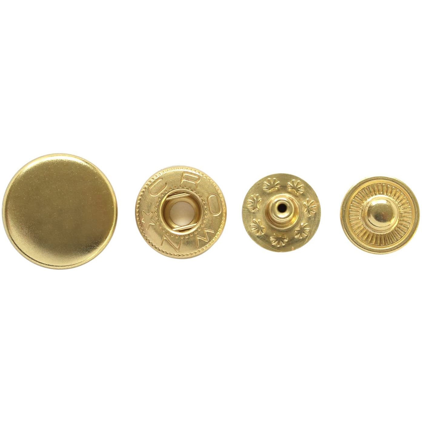F12-11-100 強力ホックボタン NBK 直径13mm 1セット(100組) F12-11-100