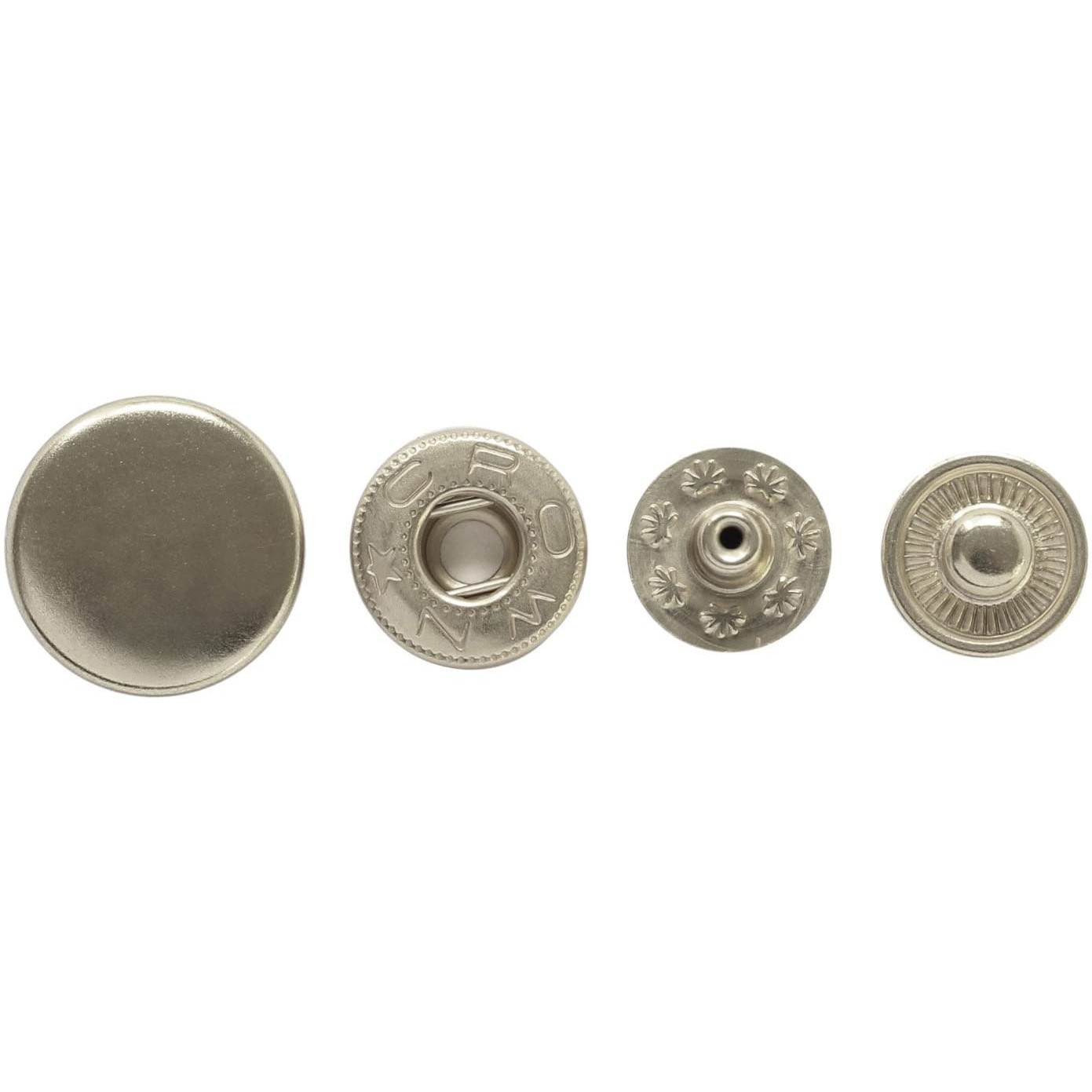 F12-12-100 強力ホックボタン NBK 直径13mm 1セット(100組) F12-12-100