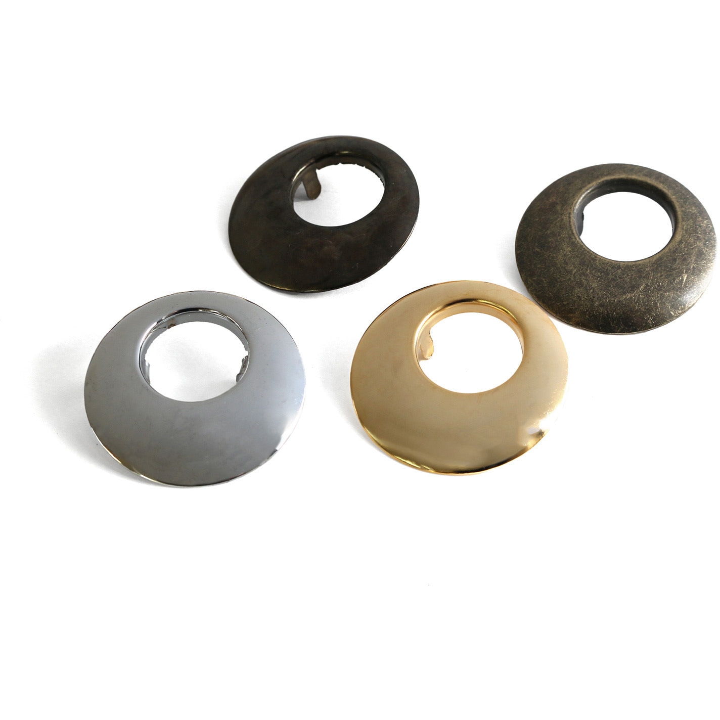F5-452 ツメ式ハトメ ドロップ NBK 内径20mm寸法Φ40mm 1袋(2組