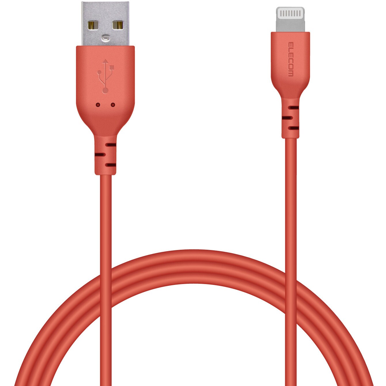 Iphoneケーブル Ipadケーブル 抗菌 Lightning Usb A 充電 データ転送 長さ 1 0 コネクタ含まず M レッド Mpa Lual10rd