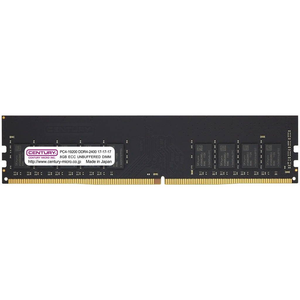 CB8GX2-D4UE2400H SV/WS用 DDR4 PC4規格 288pin EDIMM 1.2V メモリ CENTURY MICROY MICRO(センチュリーマイクロ) メモリーモジュール規格PC4-19200 メモリ規格DDR4-2400 16GB(8GB×2)   CB8GX2-D4UE2400H