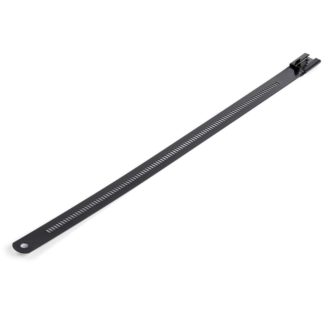 CBMMCT ステンレス結束バンド/金属センサー検知対応ケーブルタイ/50本入りパック/長さ22.5cm/幅7mm/ケーブル束の直径55mm/引張強度45kg/ナイロンコーティング加工された316ステンレス鋼 StarTech.com 1個 CBMMCT