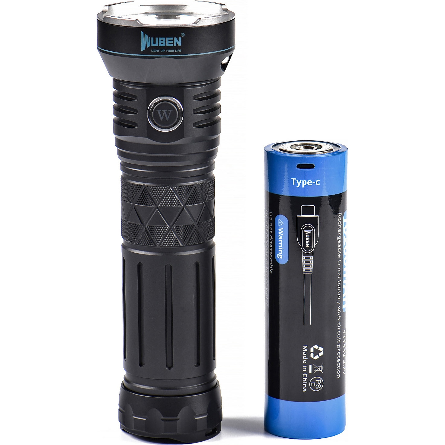 A9 【A9】超強力LEDフラッシュライト WUBEN(ウーベン) Li-ion専用充電池 12000Lm 落下耐久1m