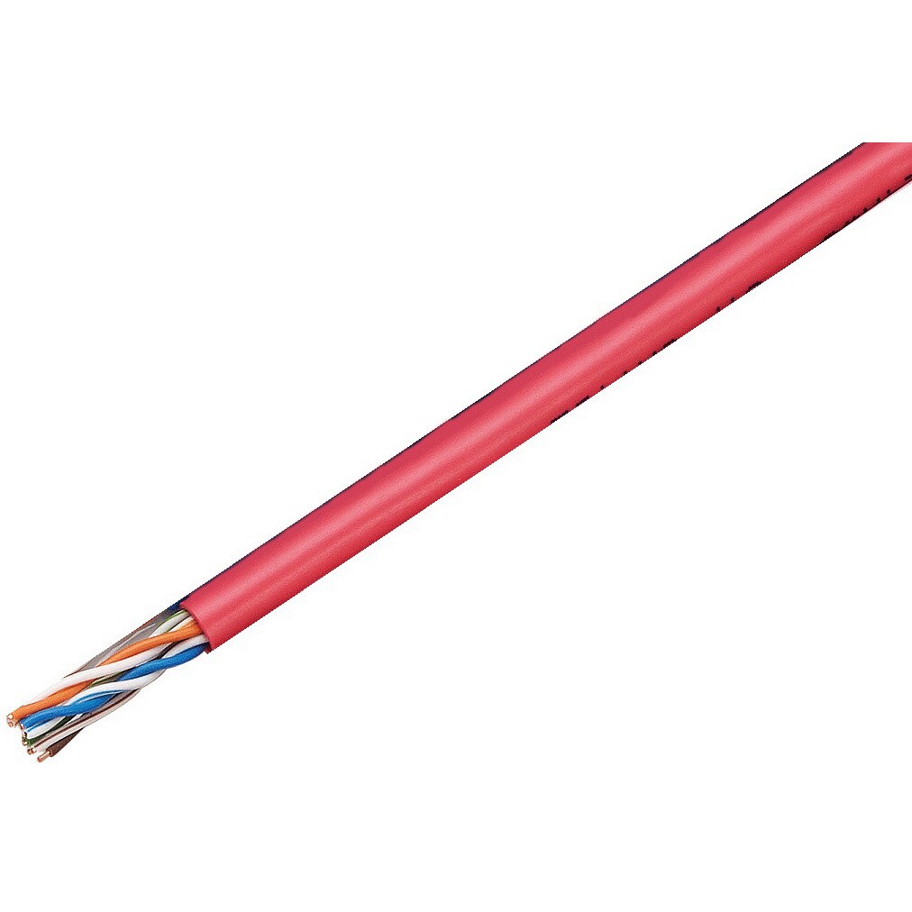 TPCC5 0.5mm X 4P アカ JP Cat5e LANケーブル JAPPY 300m 赤色