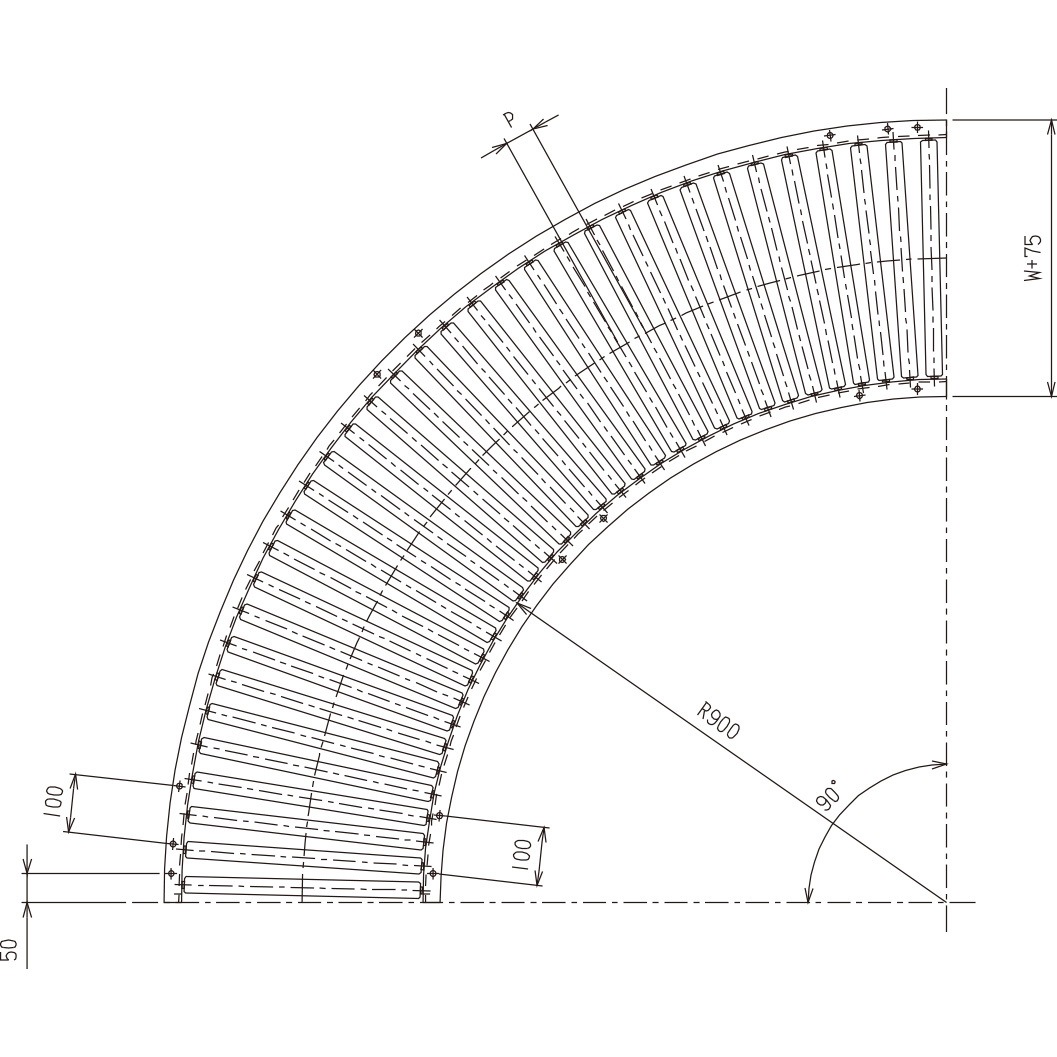 makkoページ 市場】マキテック（MAKI） カーブローラーコンベヤR2812P