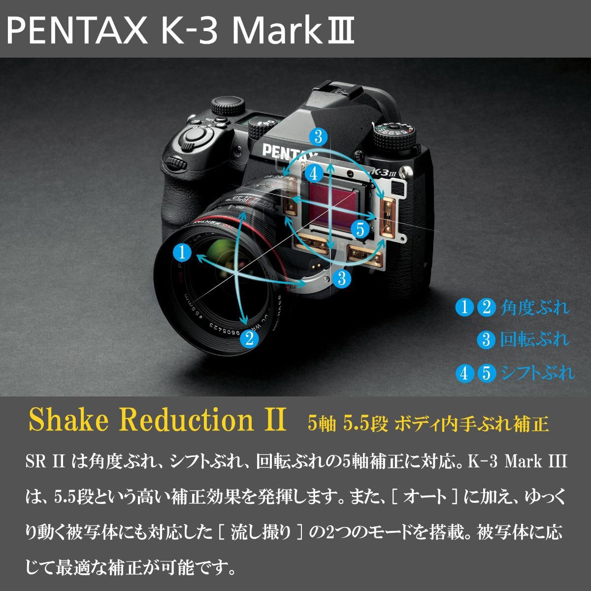 PENTAX K-3 Mark III BK Body デジタル一眼レフカメラ K-3 Mark III ボディ 1個 イノック 【通販モノタロウ】