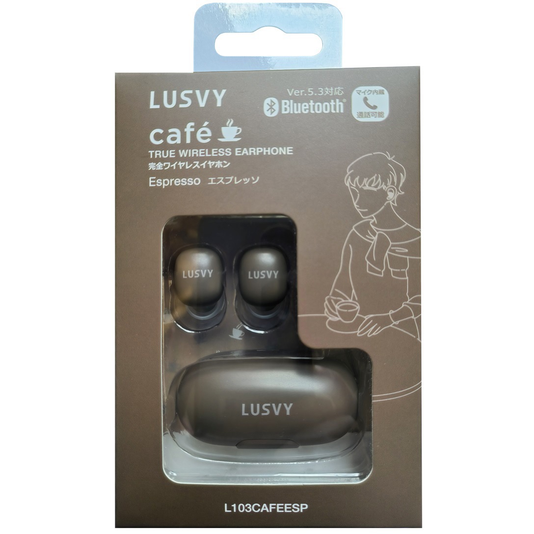 L103CAFEESP Bluetooth5.3完全ワイヤレス カフェイヤホン