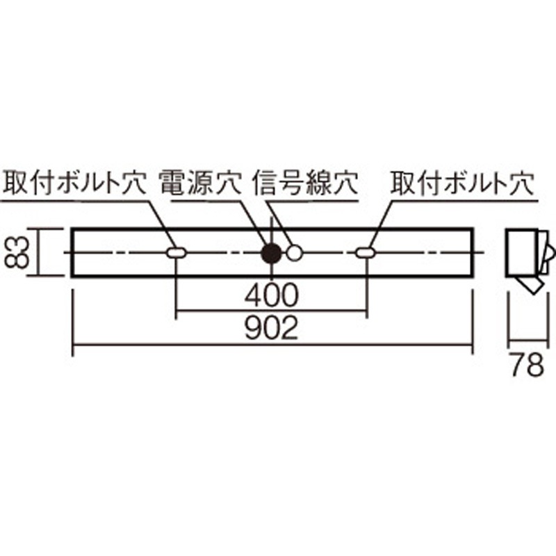 パナソニック NNCF21215LE9 LED一体型階段灯 30分間タイプ・スリムタイプ　ON/OFFひとセンサ　Nタイプ | パナソニック(Panasonic) 一体型LED階段灯 NNCF22215LE9 電池
