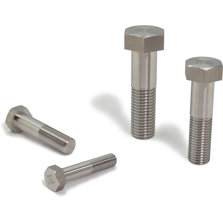 SNHDS-M20-80 二相ステンレス六角ボルト NBK(鍋屋バイテック会社) 材質(本体)UNS S31803 ピッチ2.5  1個 SNHDS-M20-80